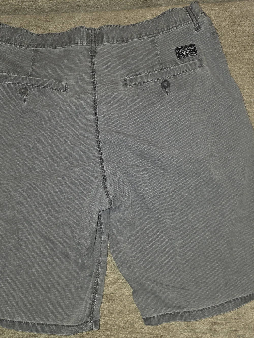 Vans flat front